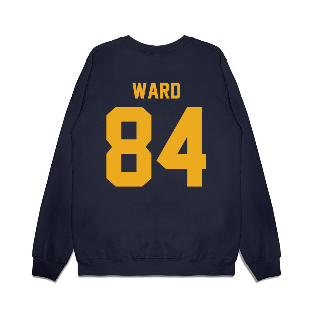 West Virginia - NCAA Football : Ryan Ward - Vintage Helmet Premium Crewneck Sweatshirt-1