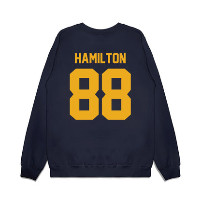 West Virginia - NCAA Football : Sam Hamilton - Vintage Helmet Premium Crewneck Sweatshirt-1