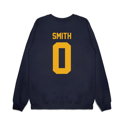 West Virginia - NCAA Football : Vincent Smith - Vintage Helmet Premium Crewneck Sweatshirt-1