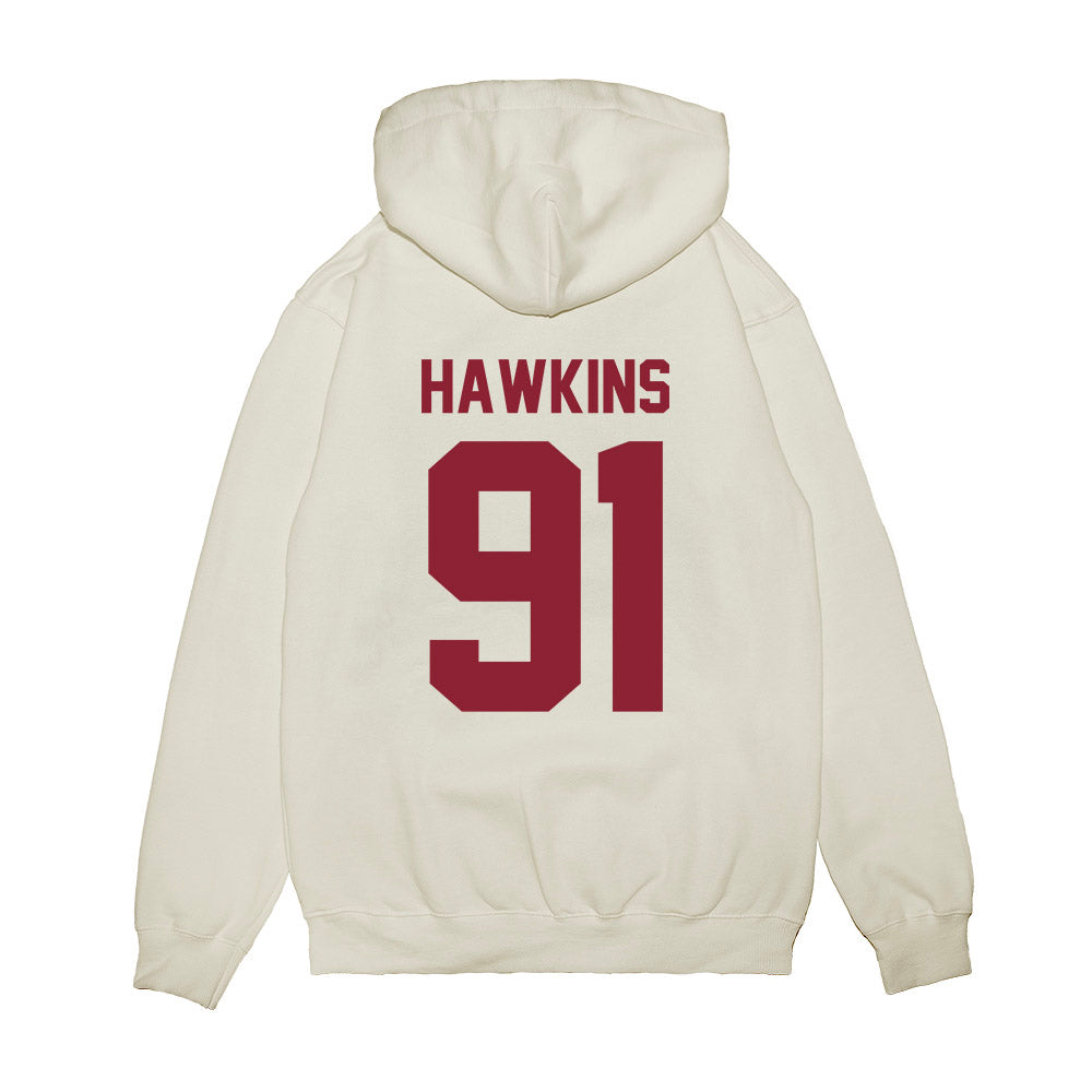Iowa State - NCAA Football : Blake Hawkins - Vintage Helmet Premium Hooded Sweatshirt-1