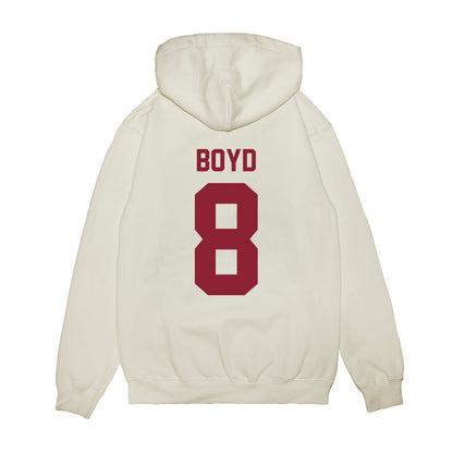 Iowa State - NCAA Football : Evan Boyd - Vintage Helmet Premium Hooded Sweatshirt-1