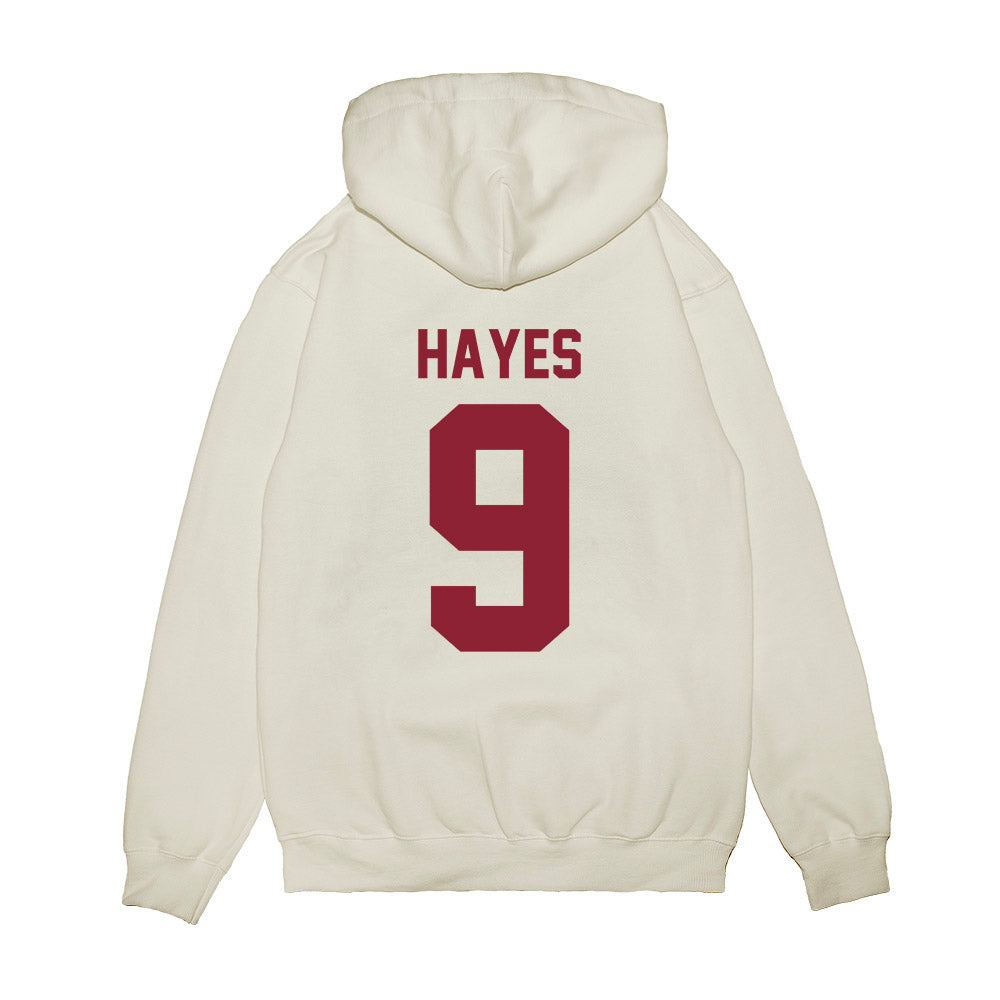 Iowa State - NCAA Football : Omari Hayes - Vintage Helmet Premium Hooded Sweatshirt-1