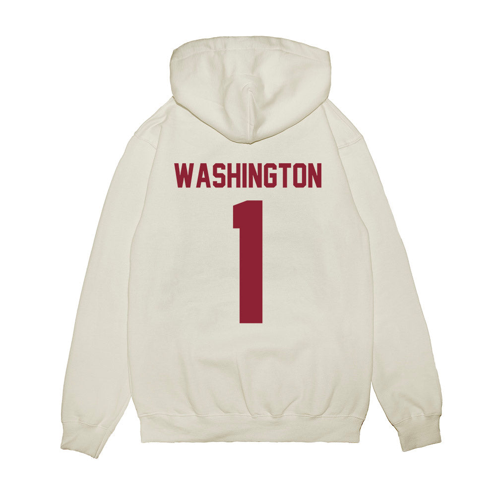 Iowa State - NCAA Football : Keyon Washington - Vintage Helmet Premium Hooded Sweatshirt-1
