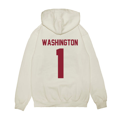 Iowa State - NCAA Football : Keyon Washington - Vintage Helmet Premium Hooded Sweatshirt-1