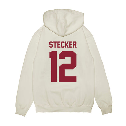Iowa State - NCAA Football : Ethan Stecker - Vintage Helmet Premium Hooded Sweatshirt-1