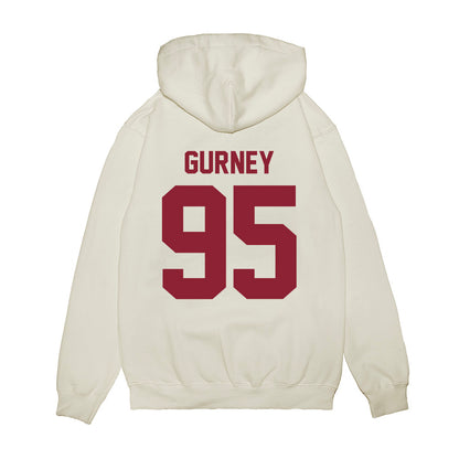 Iowa State - NCAA Football : Ethan Gurney - Vintage Helmet Premium Hooded Sweatshirt-1