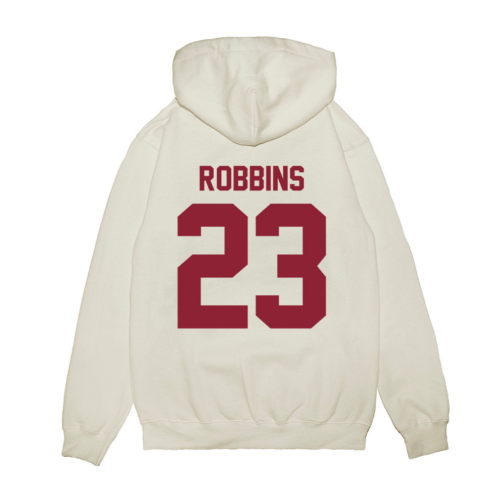 Iowa State - NCAA Football : Carson Robbins - Vintage Helmet Premium Hooded Sweatshirt-1