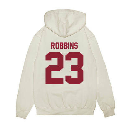 Iowa State - NCAA Football : Carson Robbins - Vintage Helmet Premium Hooded Sweatshirt-1