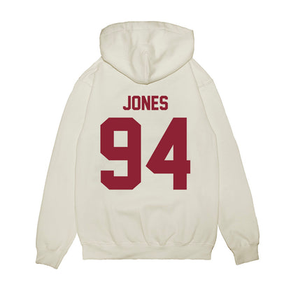 Iowa State - NCAA Football : Jake Jones - Vintage Helmet Premium Hooded Sweatshirt-1