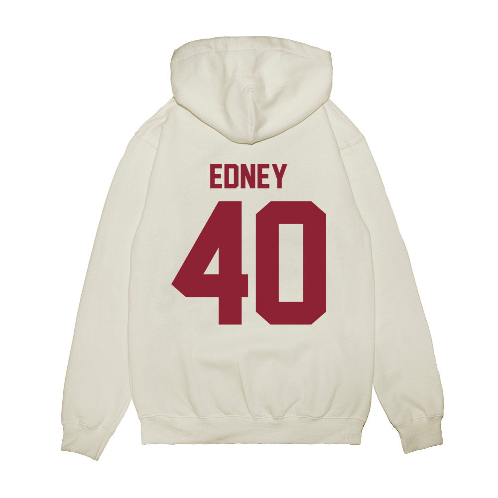 Iowa State - NCAA Football : Carson Edney - Vintage Helmet Premium Hooded Sweatshirt-1