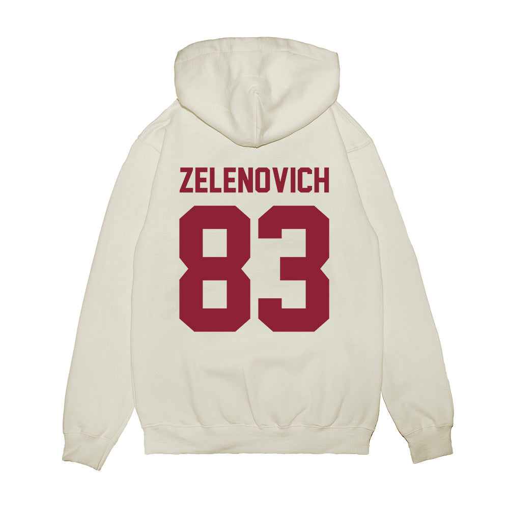 Iowa State - NCAA Football : Sam Zelenovich - Vintage Helmet Premium Hooded Sweatshirt-1