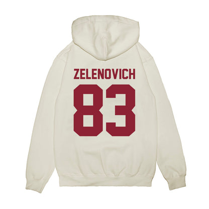 Iowa State - NCAA Football : Sam Zelenovich - Vintage Helmet Premium Hooded Sweatshirt-1