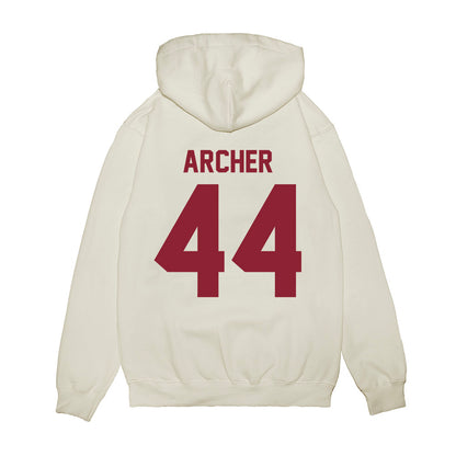 Iowa State - NCAA Football : Wyatt Archer - Vintage Helmet Premium Hooded Sweatshirt-1