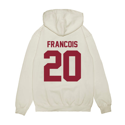 Iowa State - NCAA Football : Caleb Francois - Vintage Helmet Premium Hooded Sweatshirt-1