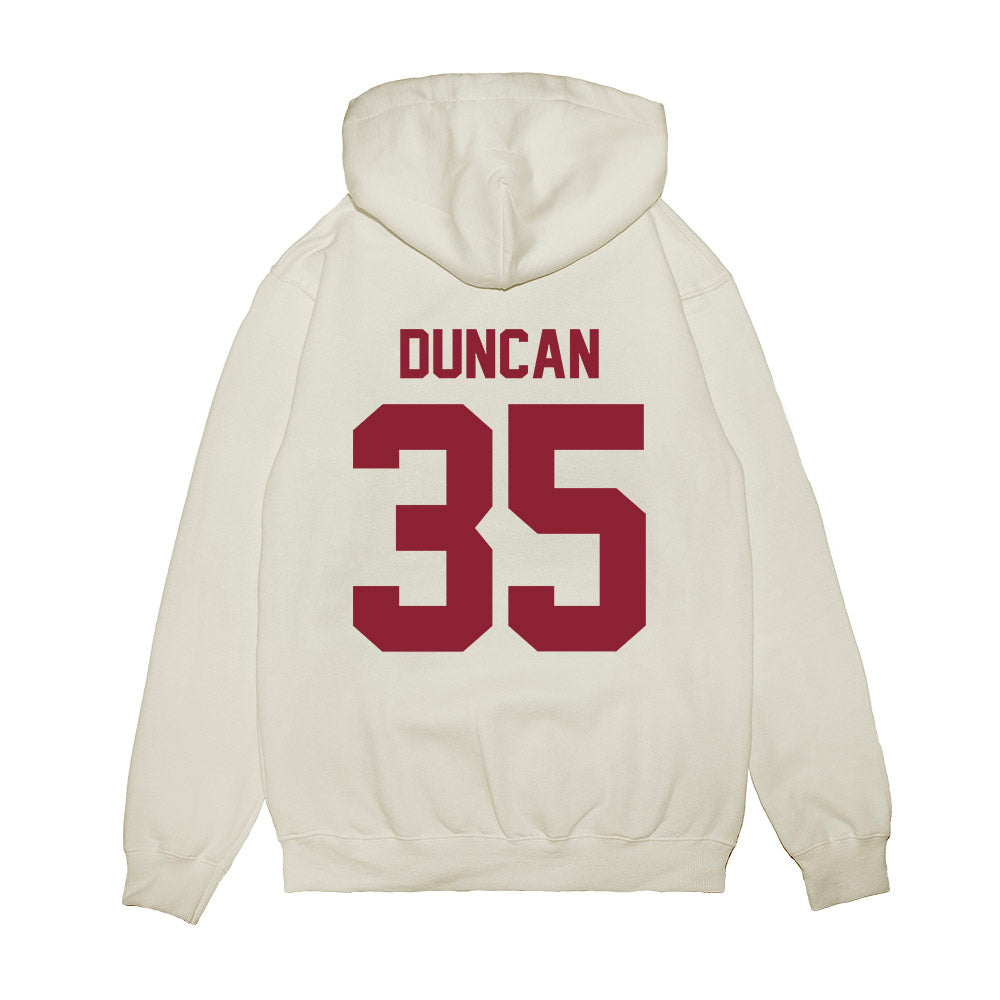 Iowa State - NCAA Football : Tayten Duncan - Vintage Helmet Premium Hooded Sweatshirt-1
