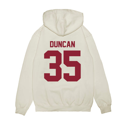 Iowa State - NCAA Football : Tayten Duncan - Vintage Helmet Premium Hooded Sweatshirt-1