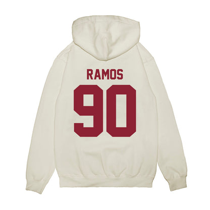 Iowa State - NCAA Football : Jareb Ramos - Vintage Helmet Premium Hooded Sweatshirt-1