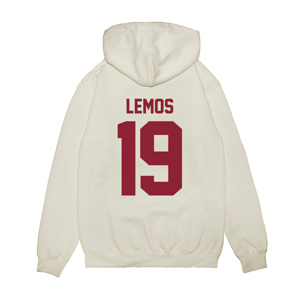 Iowa State - NCAA Football : Eddie Lemos - Vintage Helmet Premium Hooded Sweatshirt-1