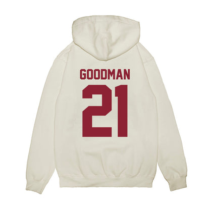 Iowa State - NCAA Football : Duhron Goodman - Vintage Helmet Premium Hooded Sweatshirt-1