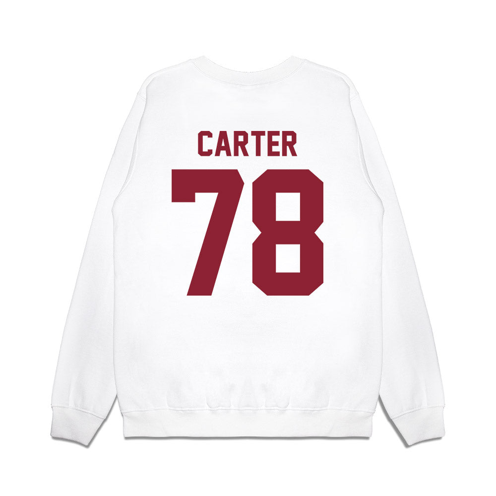 Iowa State - NCAA Football : DeAndre Carter - Vintage Helmet Premium Crewneck Sweatshirt-1