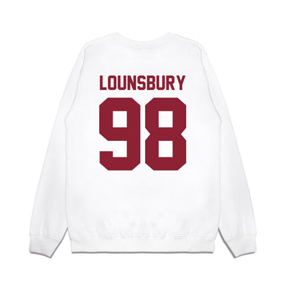 Iowa State - NCAA Football : Adlai Lounsbury - Vintage Helmet Premium Crewneck Sweatshirt-1