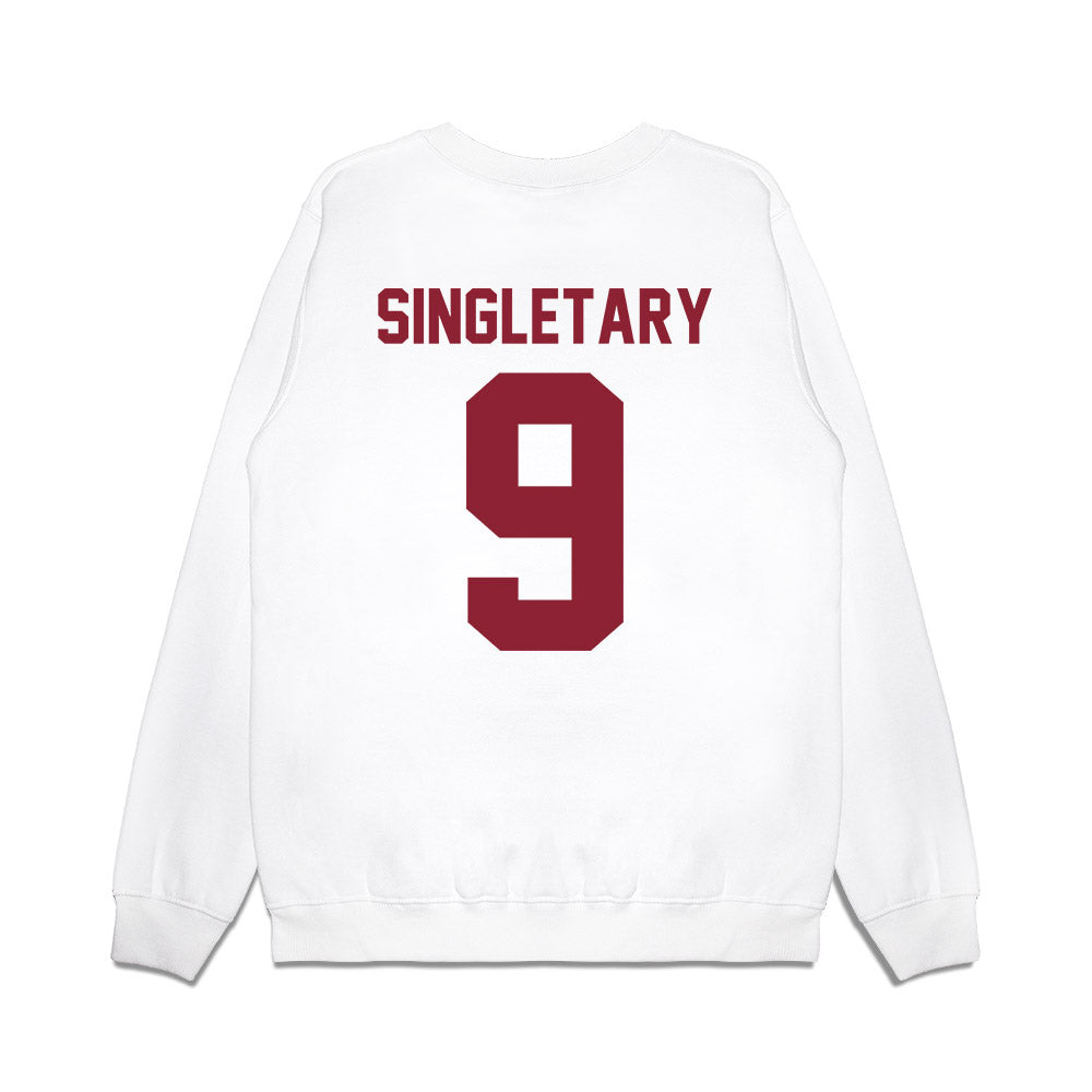 Iowa State - NCAA Football : Jaheim Singletary - Vintage Helmet Premium Crewneck Sweatshirt-1