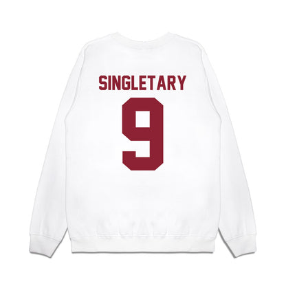 Iowa State - NCAA Football : Jaheim Singletary - Vintage Helmet Premium Crewneck Sweatshirt-1