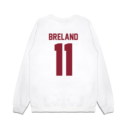 Iowa State - NCAA Football : Willie Breland - Vintage Helmet Premium Crewneck Sweatshirt-1