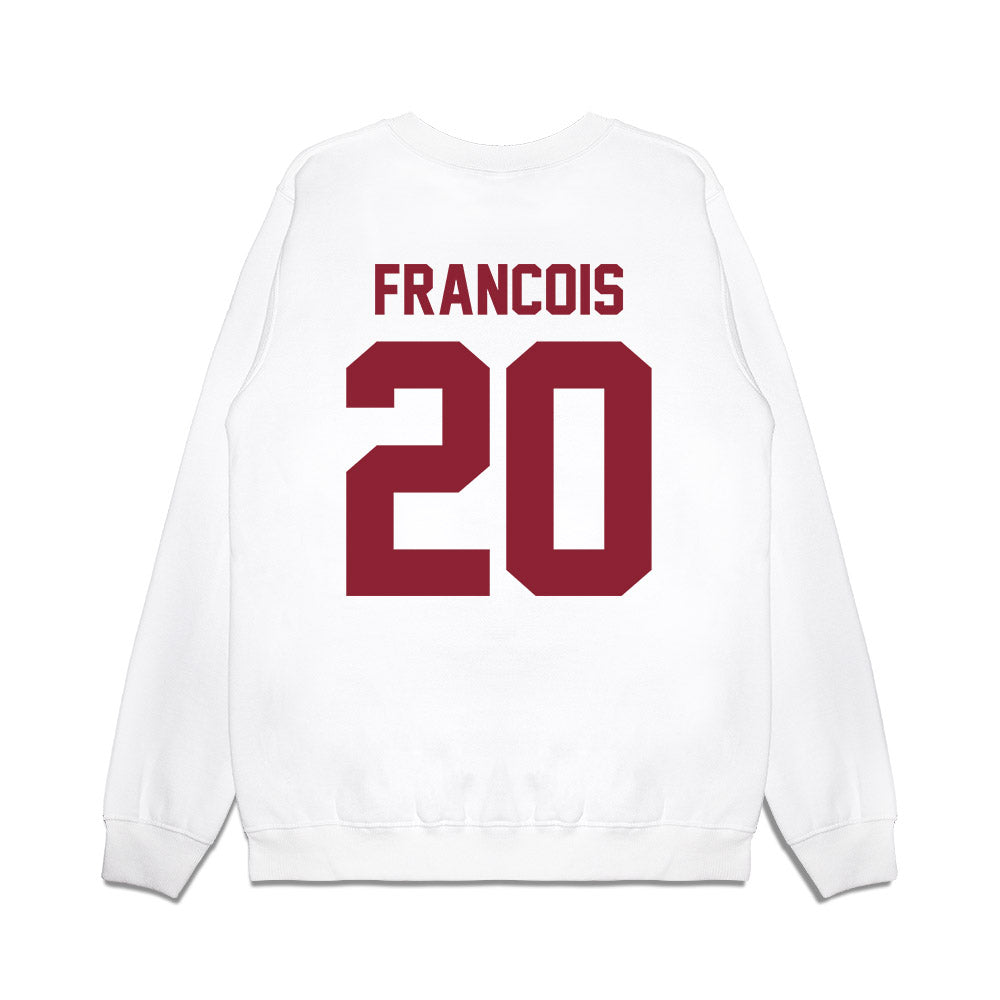 Iowa State - NCAA Football : Caleb Francois - Vintage Helmet Premium Crewneck Sweatshirt-1