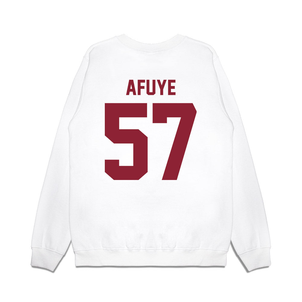 Iowa State - NCAA Football : Ajibola Afuye - Vintage Helmet Premium Crewneck Sweatshirt-1