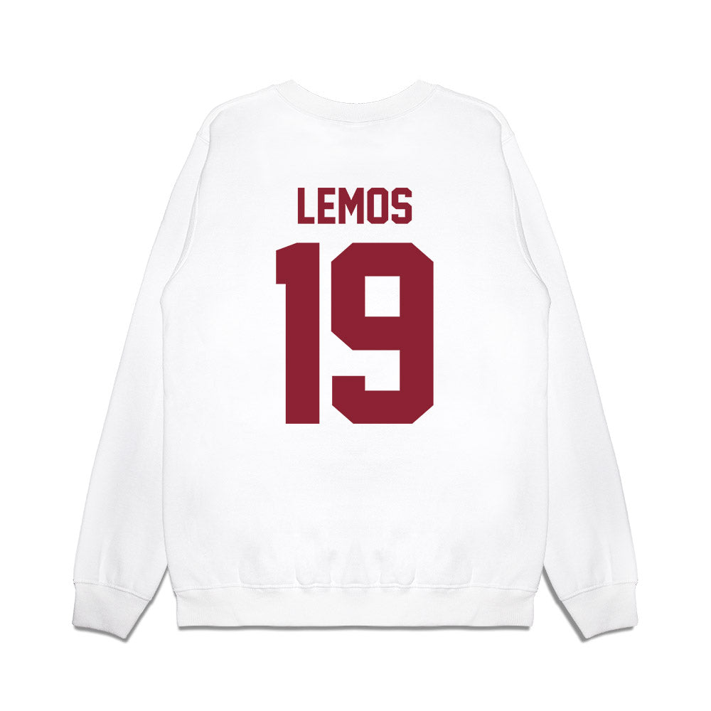 Iowa State - NCAA Football : Eddie Lemos - Vintage Helmet Premium Crewneck Sweatshirt-1
