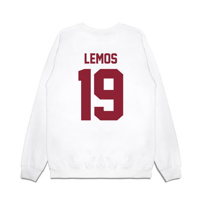 Iowa State - NCAA Football : Eddie Lemos - Vintage Helmet Premium Crewneck Sweatshirt-1