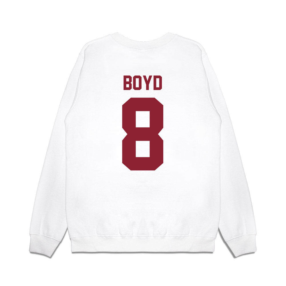 Iowa State - NCAA Football : Evan Boyd - Vintage Helmet Premium Crewneck Sweatshirt-1