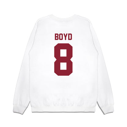 Iowa State - NCAA Football : Evan Boyd - Vintage Helmet Premium Crewneck Sweatshirt-1