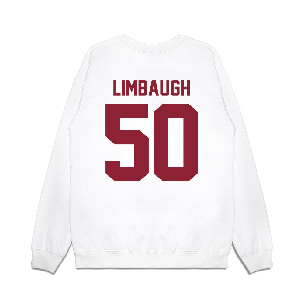Iowa State - NCAA Football : Jack Limbaugh - Vintage Helmet Premium Crewneck Sweatshirt-1