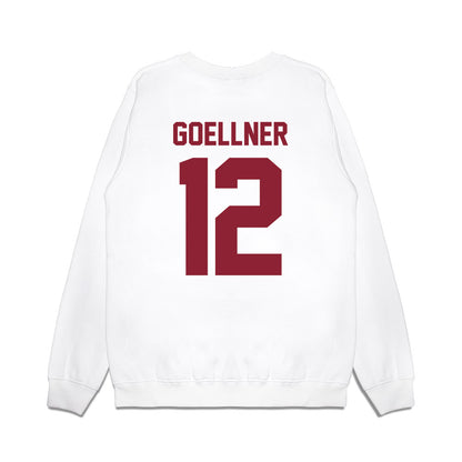 Iowa State - NCAA Football : Braden Goellner - Vintage Helmet Premium Crewneck Sweatshirt-1