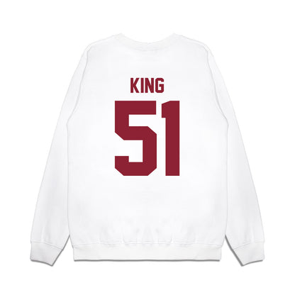 Iowa State - NCAA Football : Maasai King - Vintage Helmet Premium Crewneck Sweatshirt-1