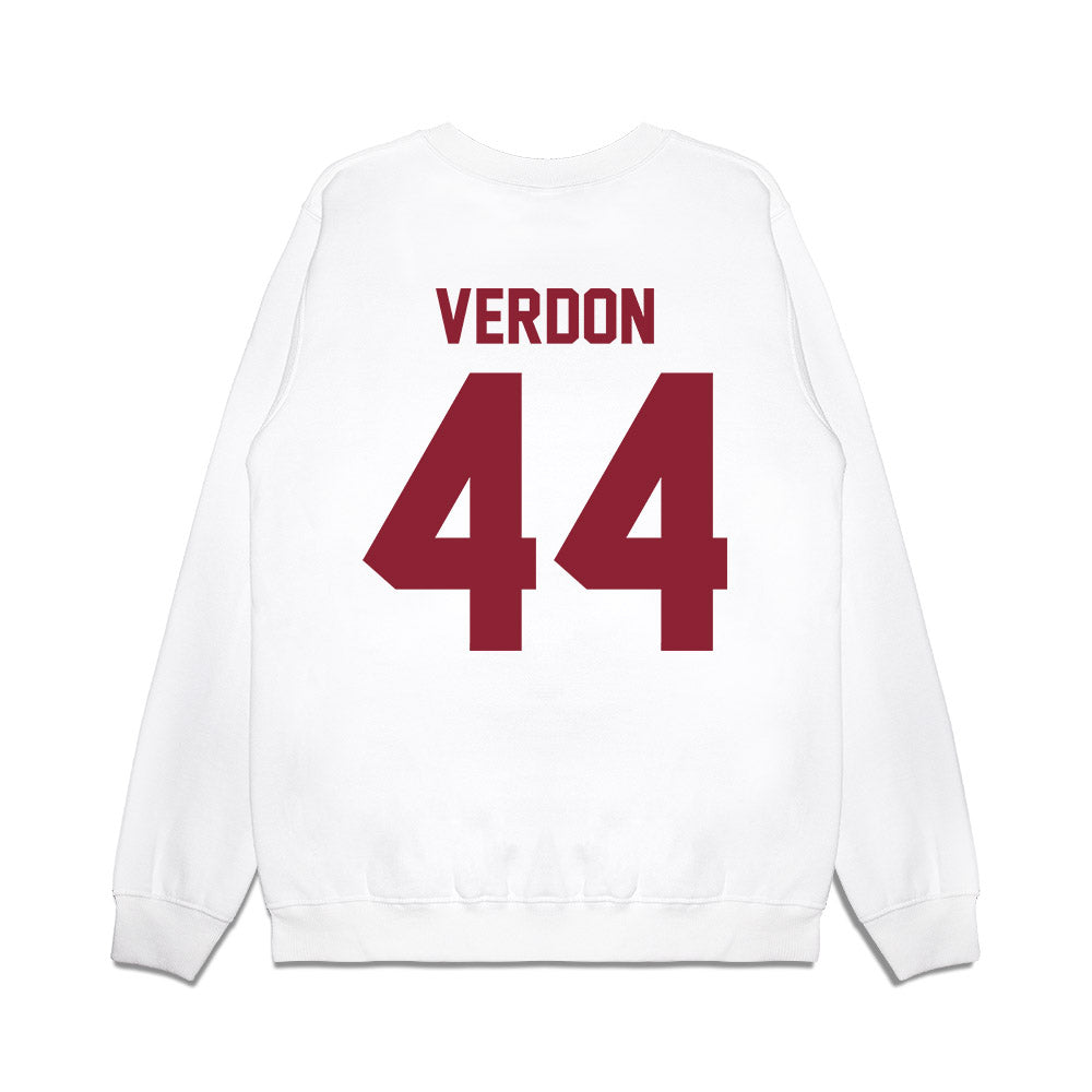 Iowa State - NCAA Football : Trey Verdon - Vintage Helmet Premium Crewneck Sweatshirt-1
