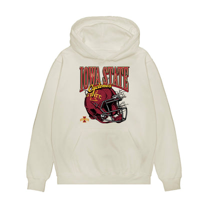 Iowa State - NCAA Football : Keyon Washington - Vintage Helmet Premium Hooded Sweatshirt-0