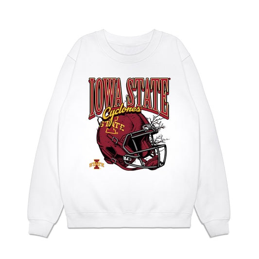Iowa State - NCAA Football : Gabriel Wilson - Vintage Helmet Premium Crewneck Sweatshirt-0