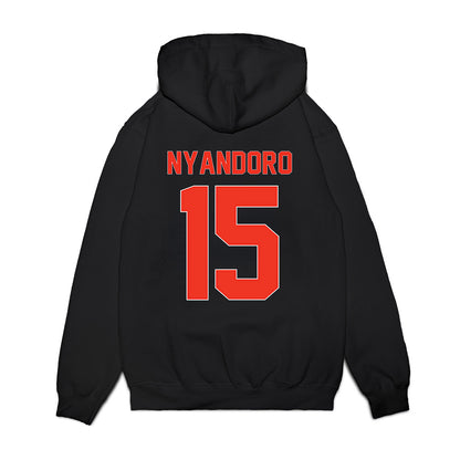 Syracuse - NCAA Football : Nathan Nyandoro - Vintage Helmet Premium Hooded Sweatshirt-1