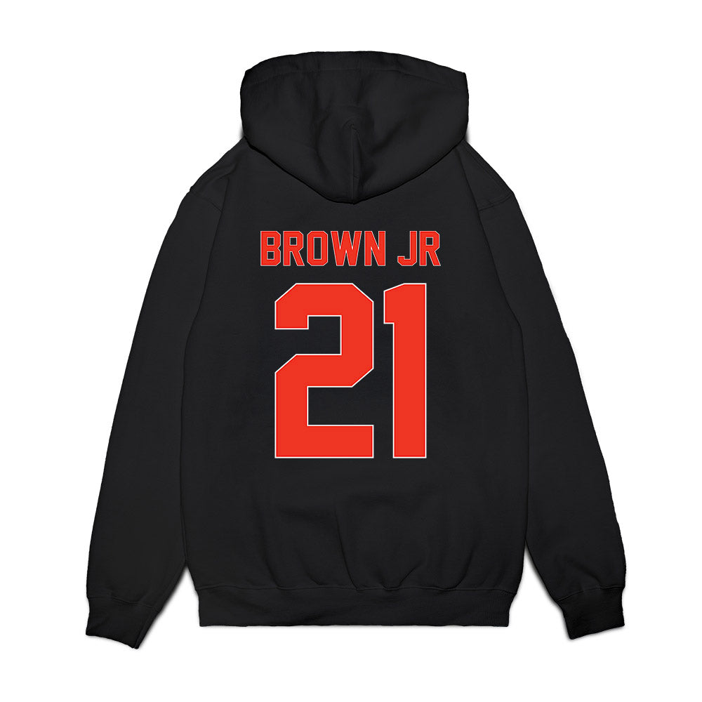 Syracuse - NCAA Football : Francis Brown Jr - Vintage Helmet Premium Hooded Sweatshirt-1