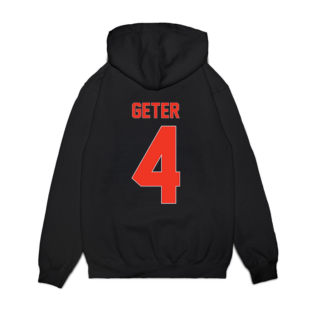 Syracuse - NCAA Football : Chase Geter - Vintage Helmet Premium Hooded Sweatshirt-1
