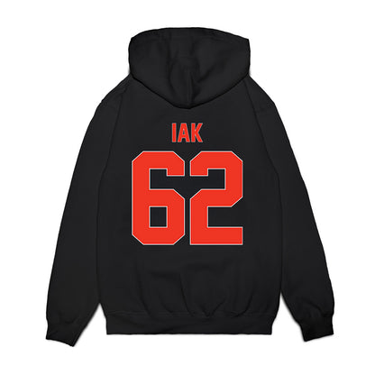 Syracuse - NCAA Football : Jackson Iak - Vintage Helmet Premium Hooded Sweatshirt-1
