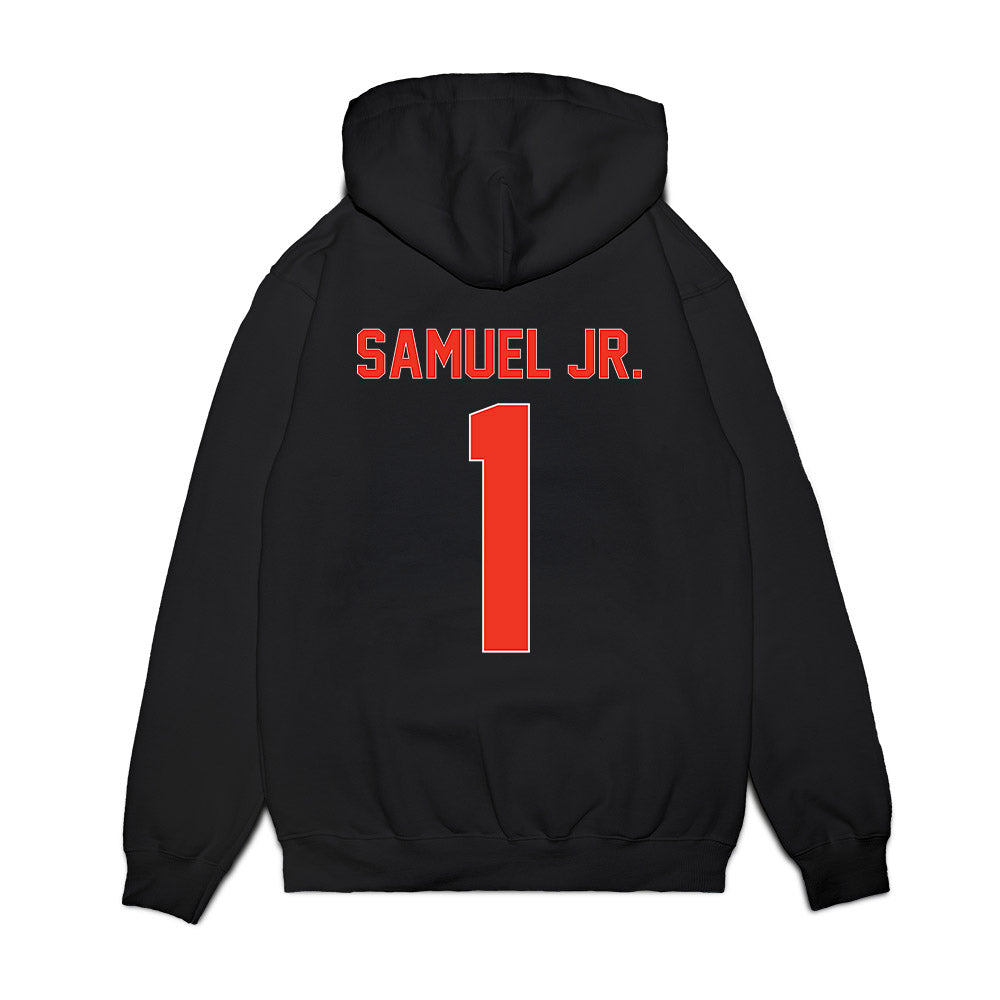 Syracuse - NCAA Football : Demetres Samuel Jr. - Vintage Helmet Premium Hooded Sweatshirt-1