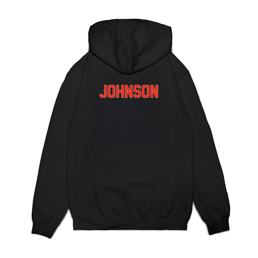 Syracuse - NCAA Football : Jujuan Johnson - Vintage Helmet Premium Hooded Sweatshirt-1