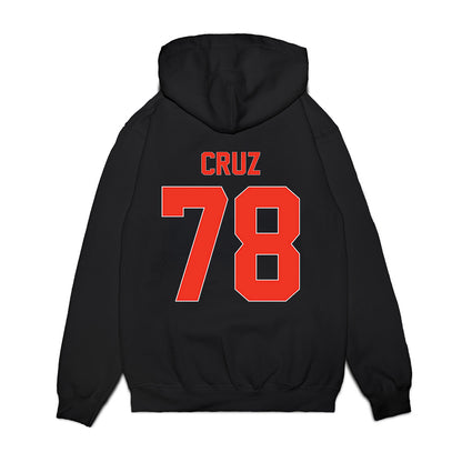 Syracuse - NCAA Football : Joseph Cruz - Vintage Helmet Premium Hooded Sweatshirt-1