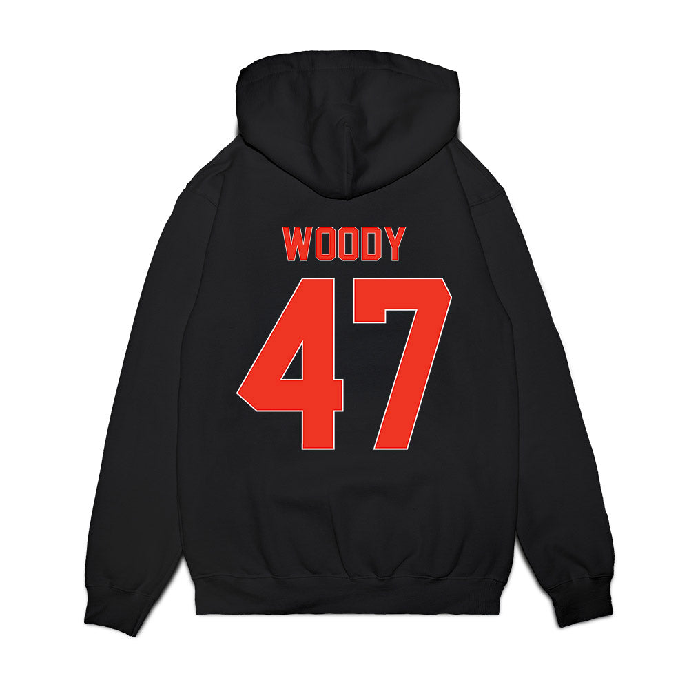 Syracuse - NCAA Football : Tripp Woody - Vintage Helmet Premium Hooded Sweatshirt-1