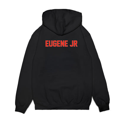 Syracuse - NCAA Football : Jai Eugene Jr - Vintage Helmet Premium Hooded Sweatshirt-1