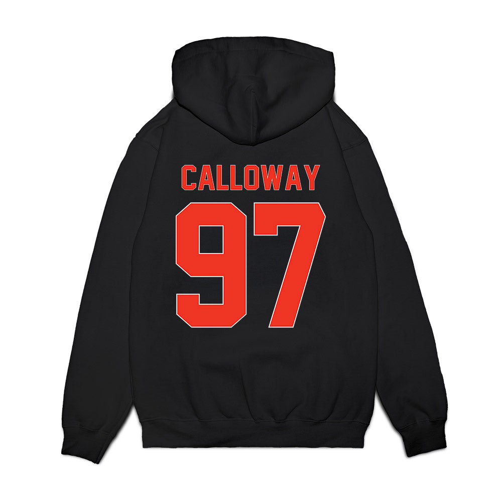 Syracuse - NCAA Football : Clark Calloway - Vintage Helmet Premium Hooded Sweatshirt-1